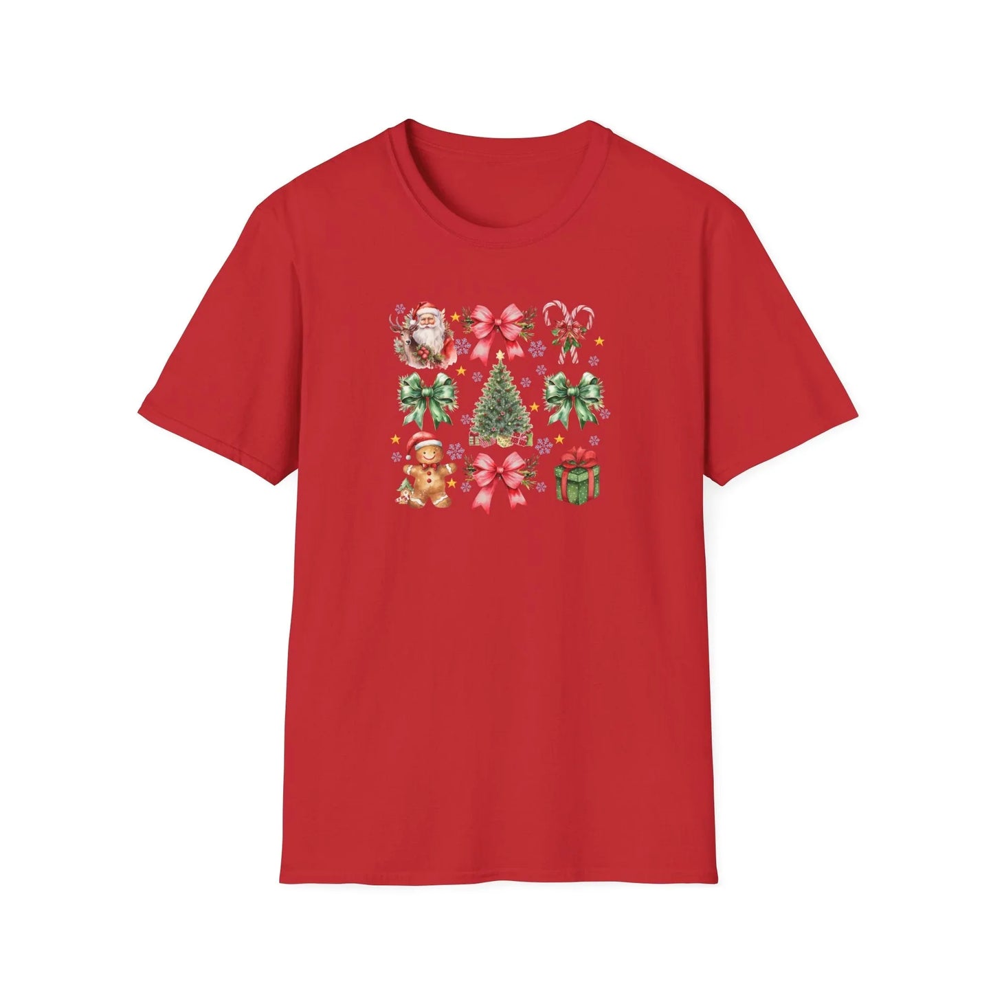 Pink Christmas Tshirt - S / Red - T-Shirt