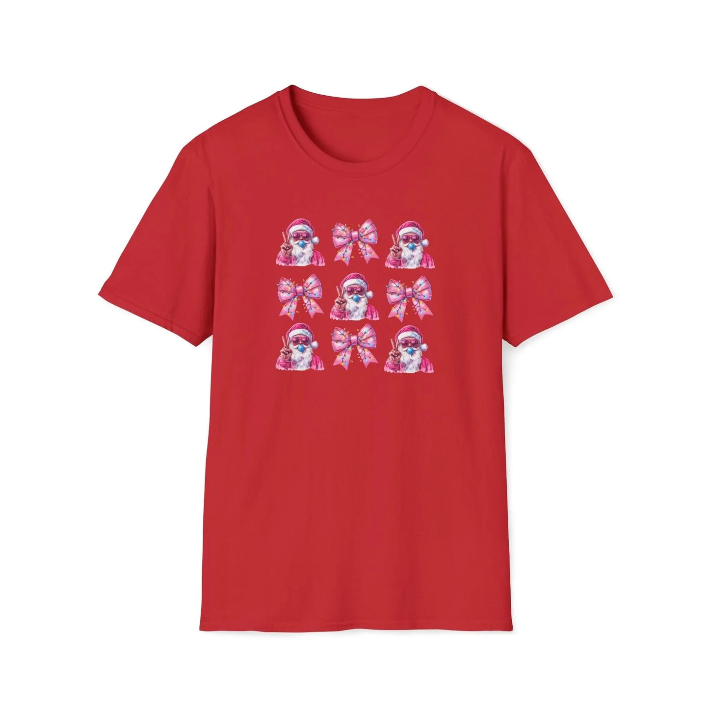 Pink Christmas Tshirt - S / Red - T-Shirt