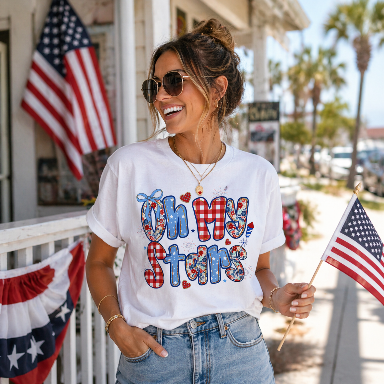 Stars & Stripes T-Shirt – RELLE Fashion & Lifestyle – Product Image