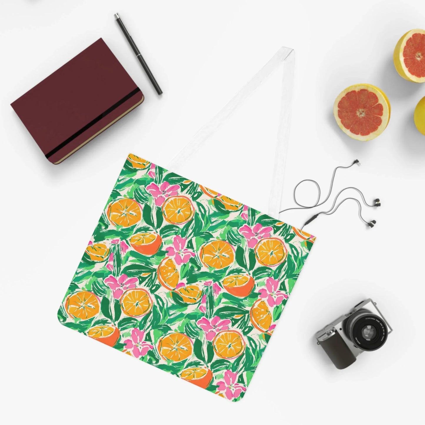 Sunshine Citrus Tote Bag - One size / White - Bags