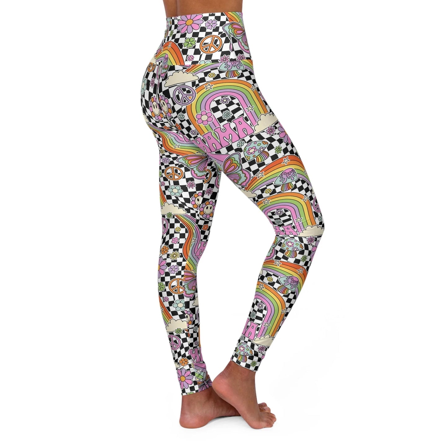 Supermom High Waisted Yoga Leggings - All Over Prints