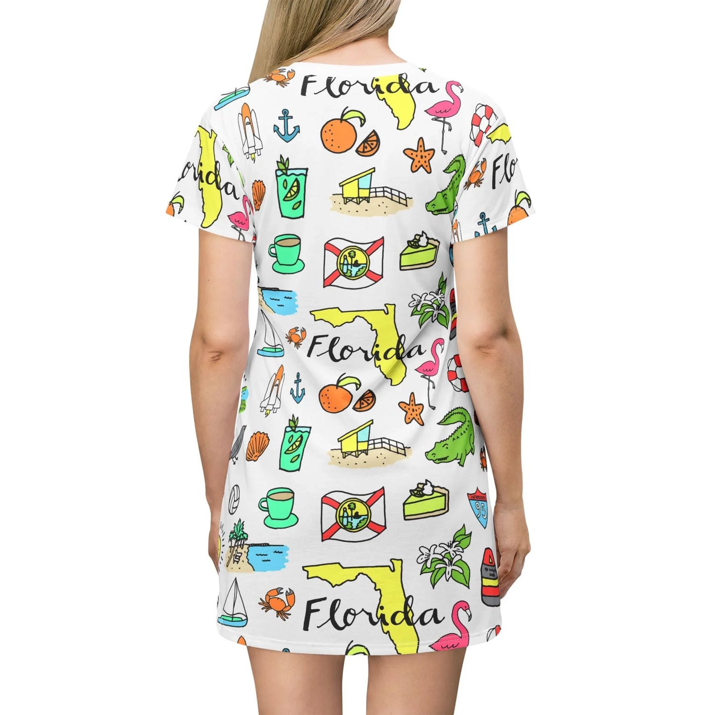 Tropicool Florida T-Shirt Dress - All Over Prints