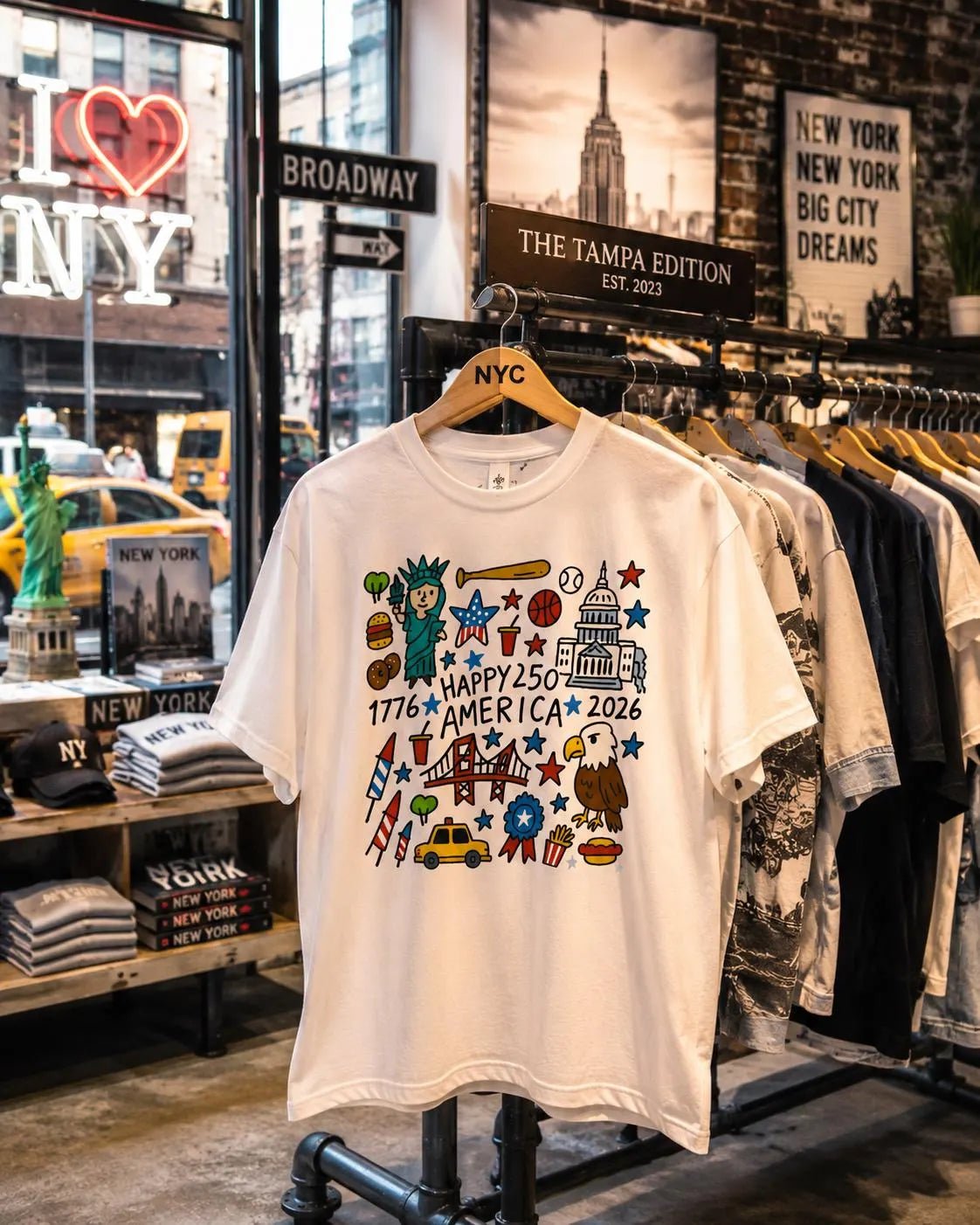 USA 250th Anniversary 2026 T-Shirt – RELLE Fashion & Lifestyle – Product Image