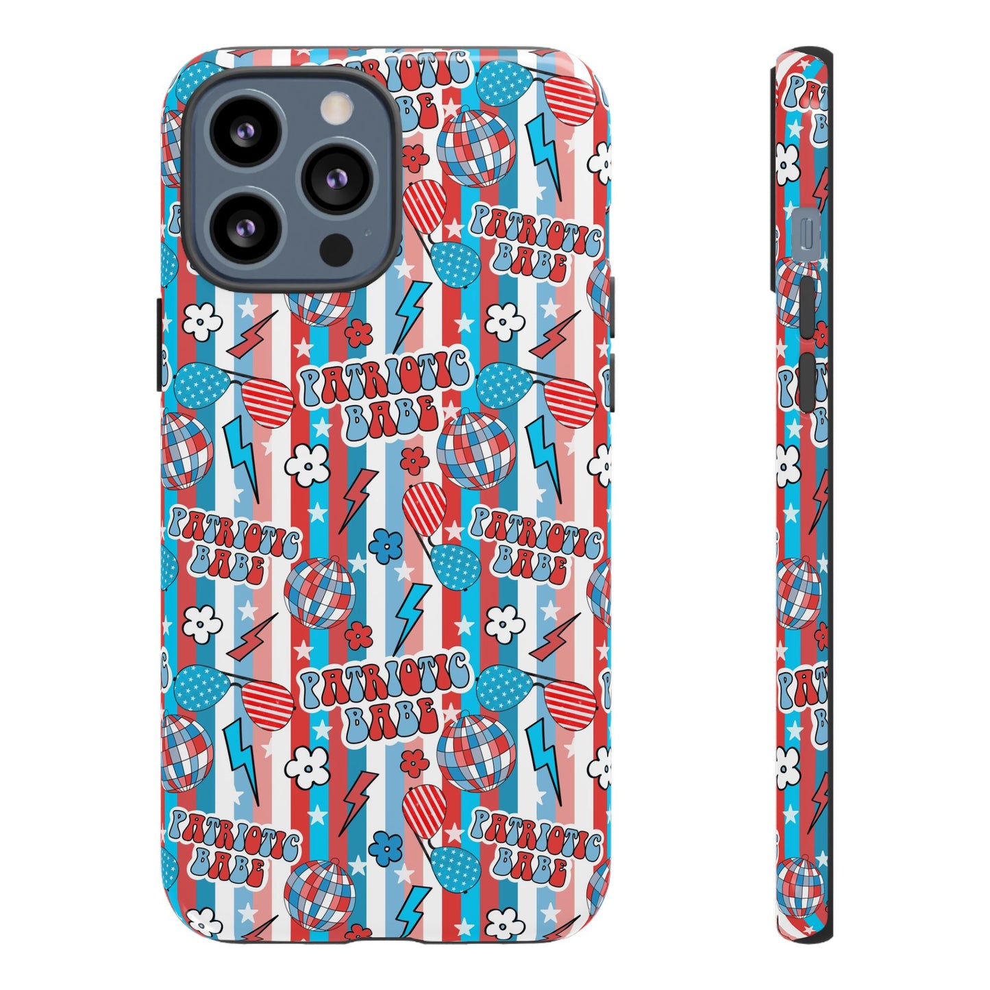 Patriotic Babe iPhone Case