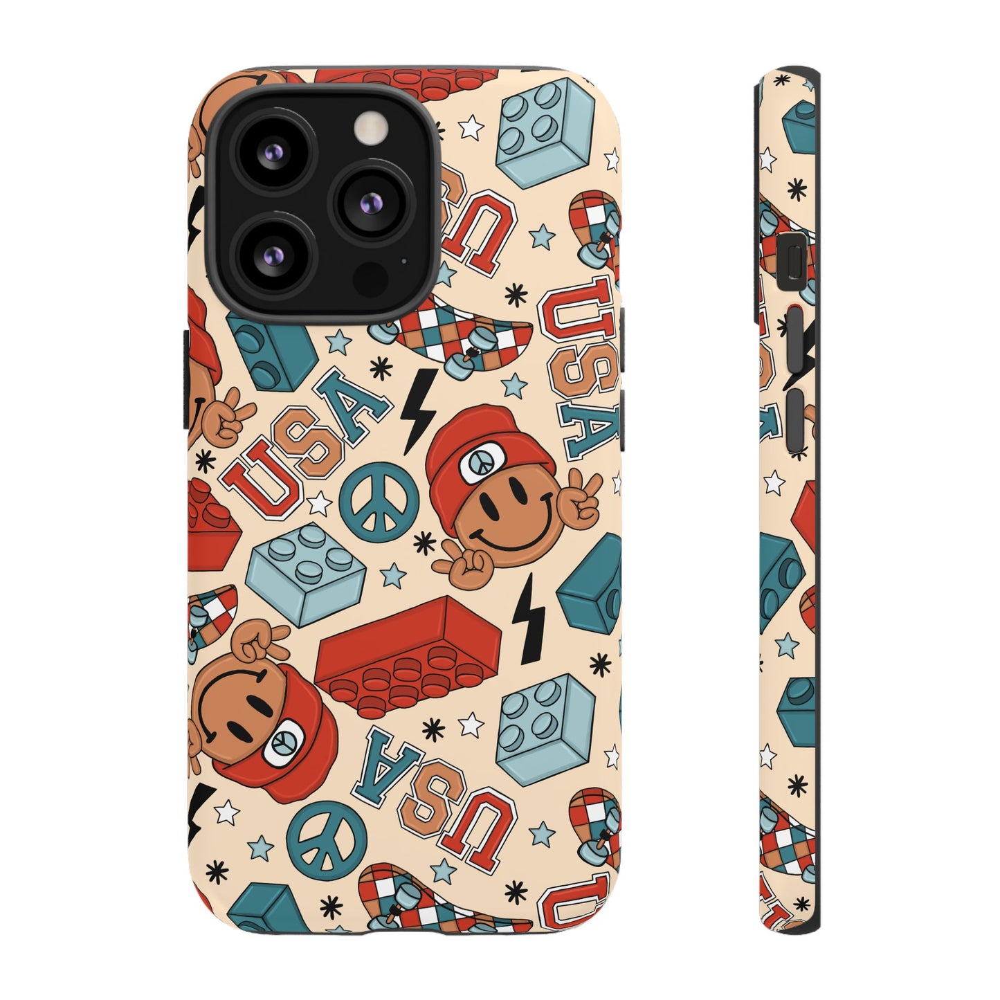 Smiles & Stripes iPhone Case