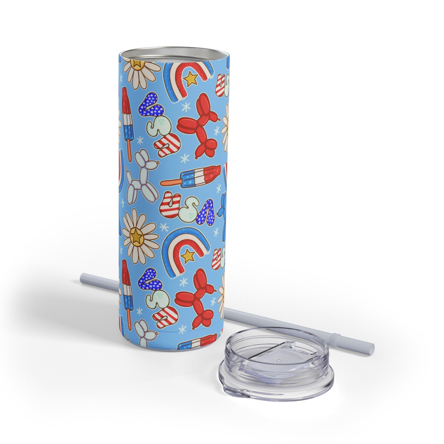 Sunny Celebrations Skinny Tumbler with screw-on slide