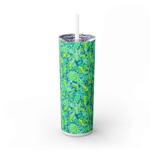 Emerald Mermaid Skinny Tumbler