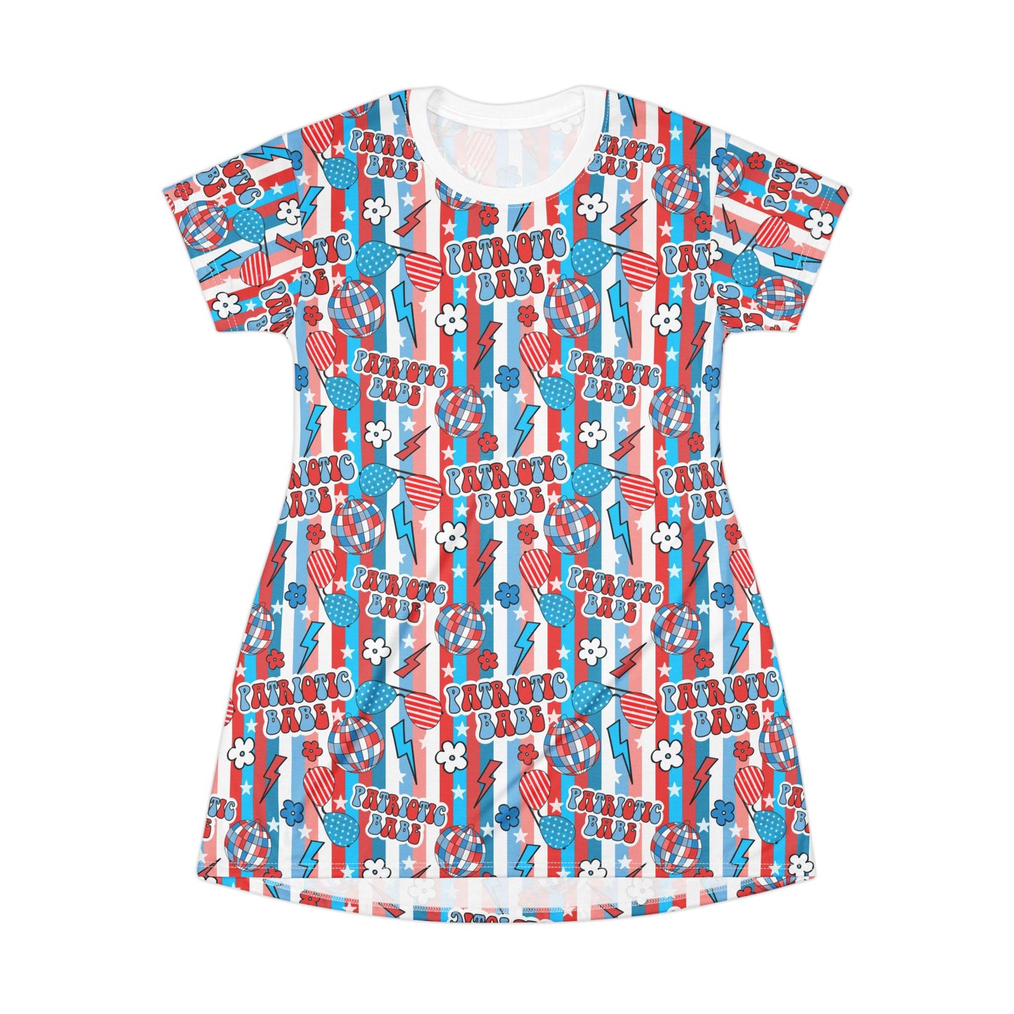 Patriotic Babe T-Shirt Dress