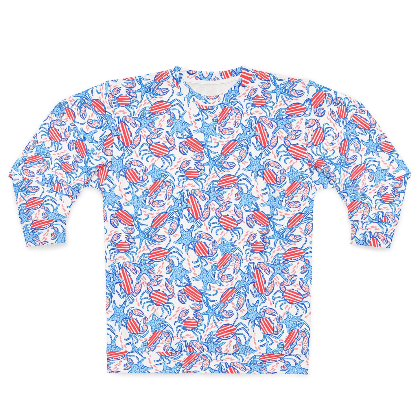 Patriotic Crab & Seashell Spirit Sweatshirt