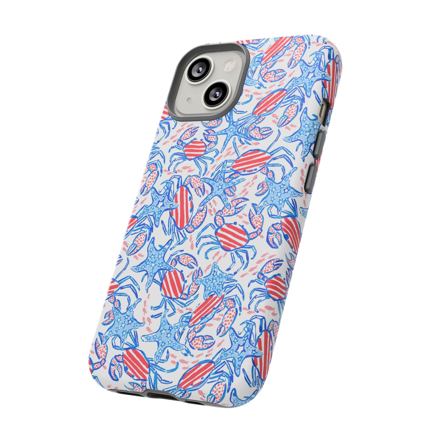 Patriotic Crab & Seashell iPhone Case