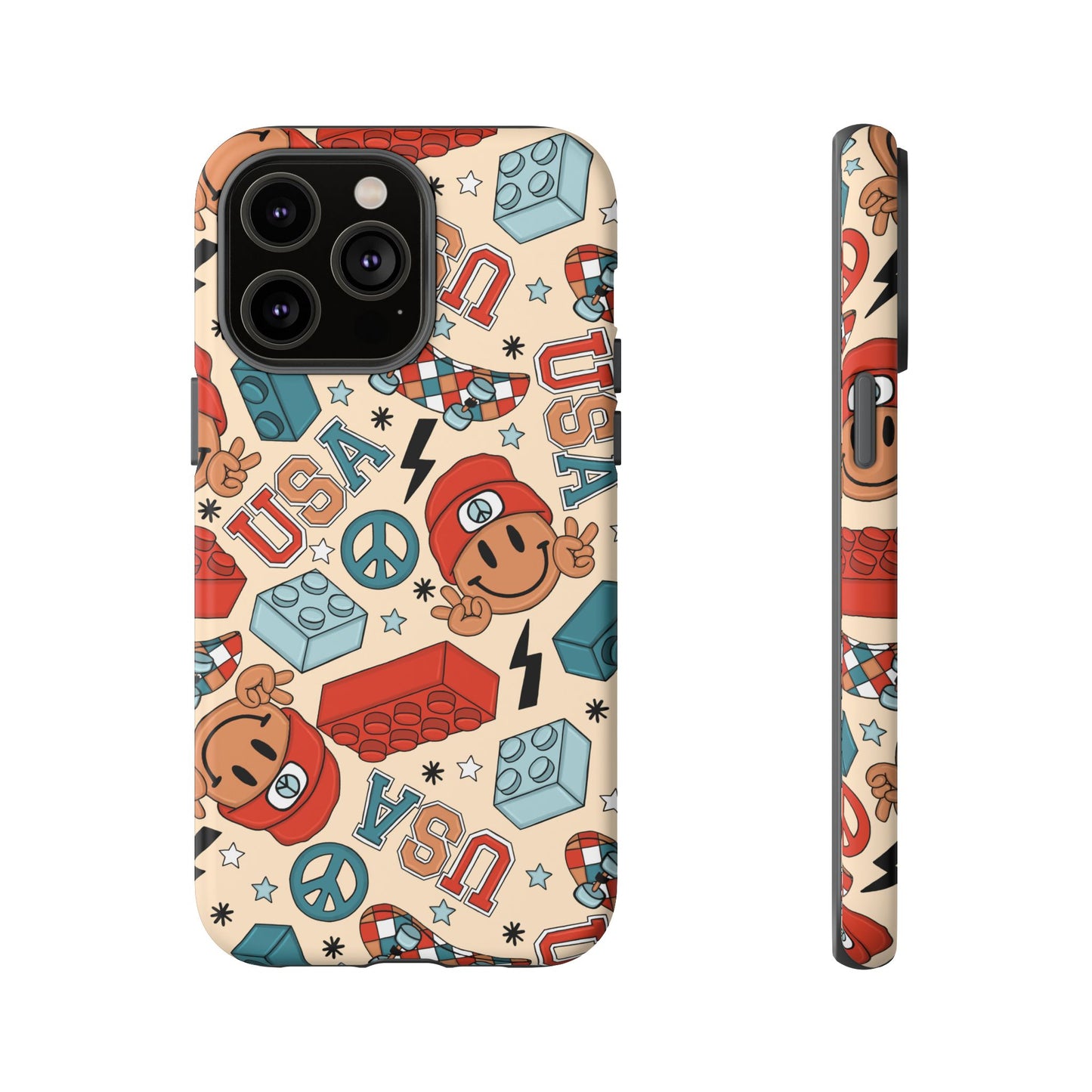 Smiles & Stripes iPhone Case