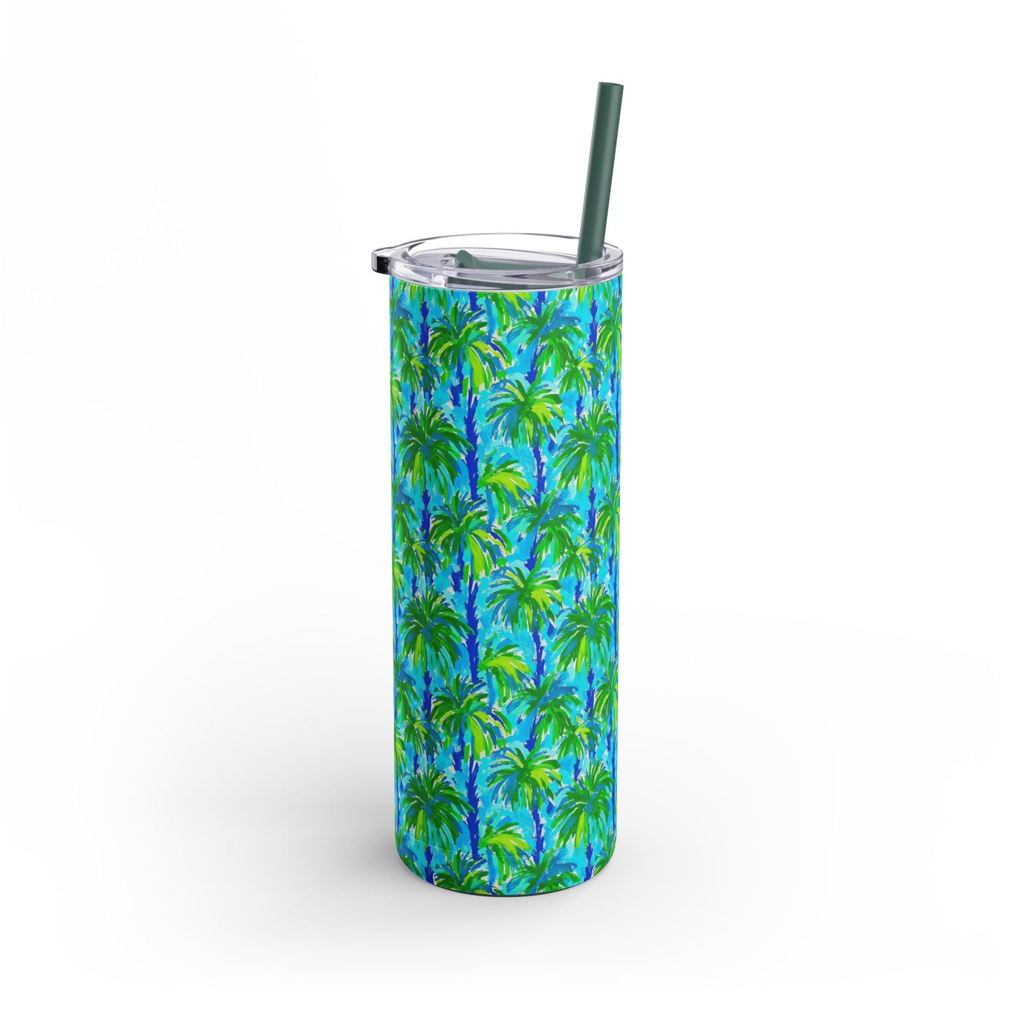 Palm Coast Skinny Tumbler with screw-on slide