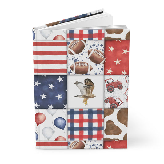 Patriot Patchwork Hardcover Journal