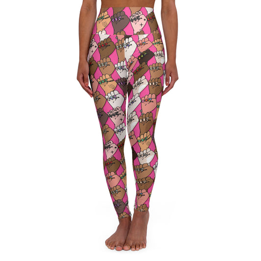 Raising Our Voices High Waisted Yoga Leggings