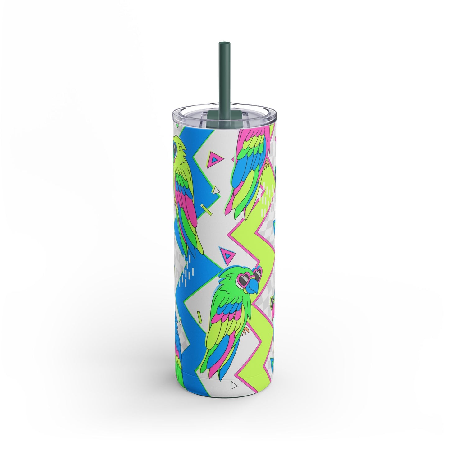 Funky Feminine Skinny Tumbler with screw-on slide