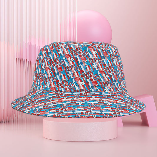 Patriotic Babe Custom Bucket Hat