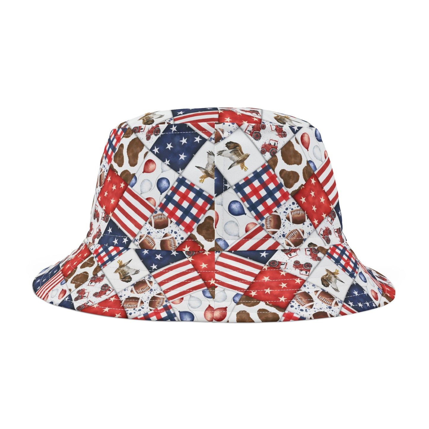 Patriot Patchwork Custom Bucket Hat