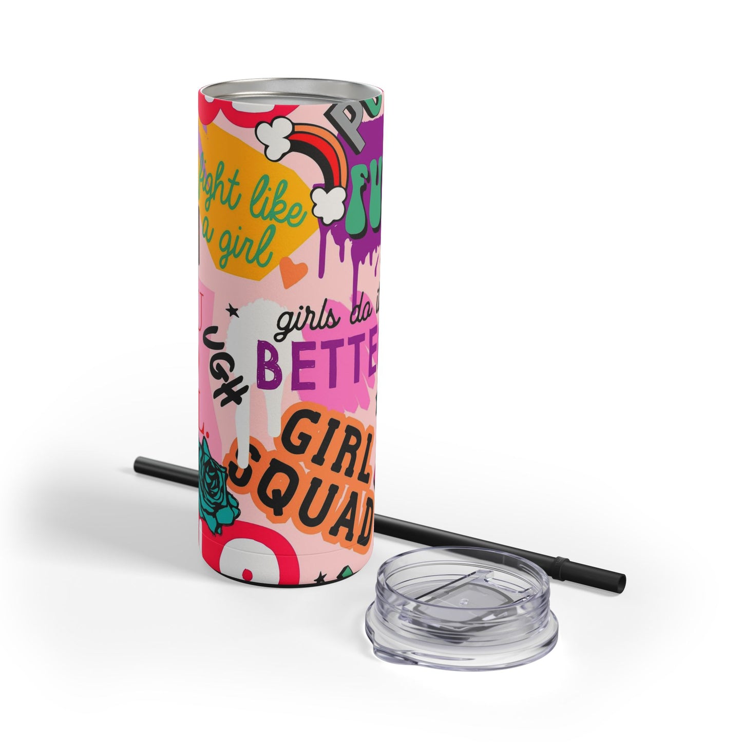 Girl Squad Skinny Tumbler with screw-on slide