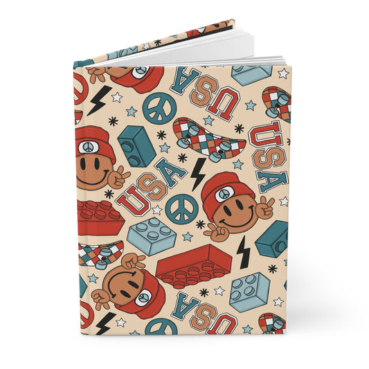 Smiles & Stripes Hardcover Journal