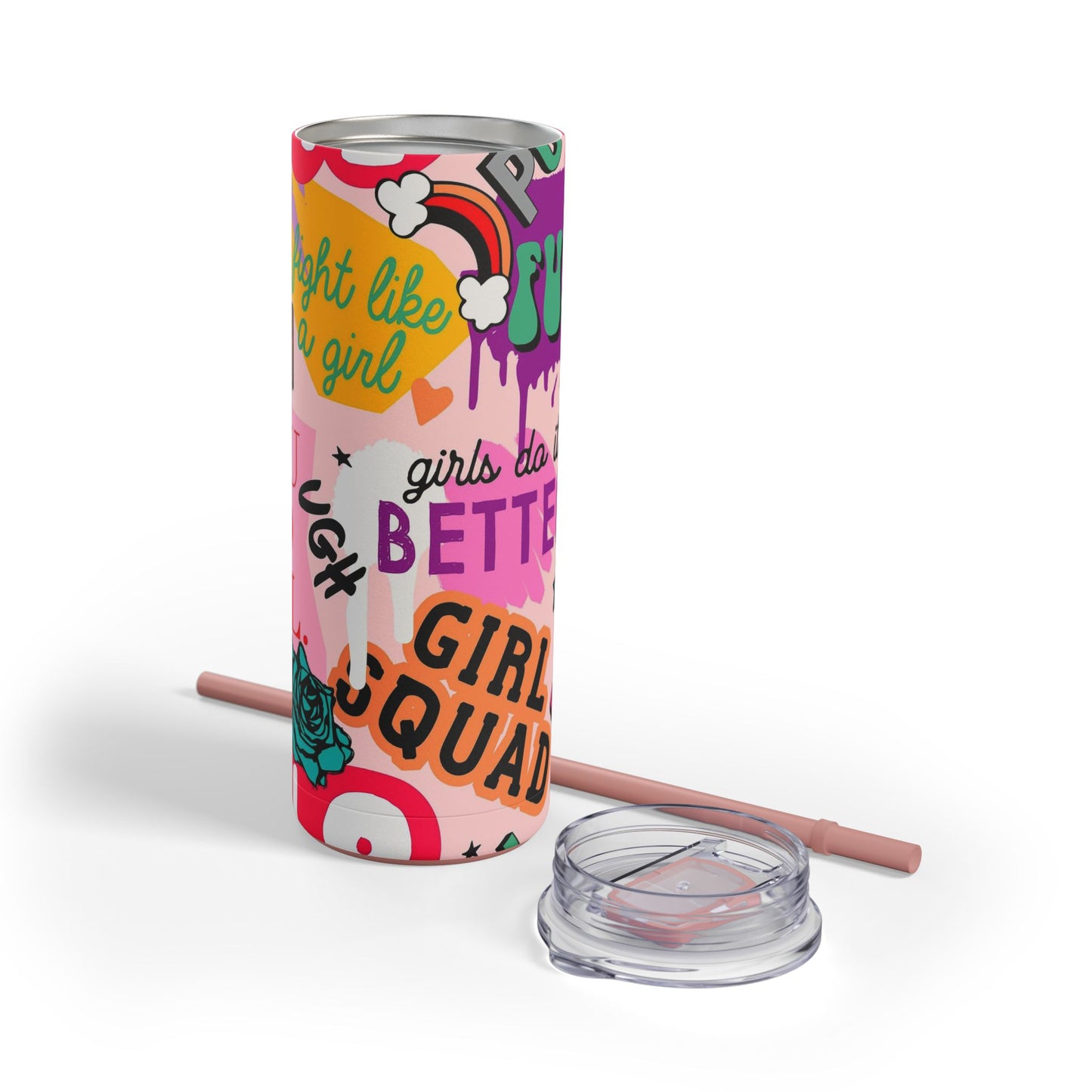 Girl Squad Skinny Tumbler with screw-on slide