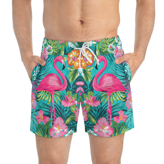 Pink Paradise Swim Trunks
