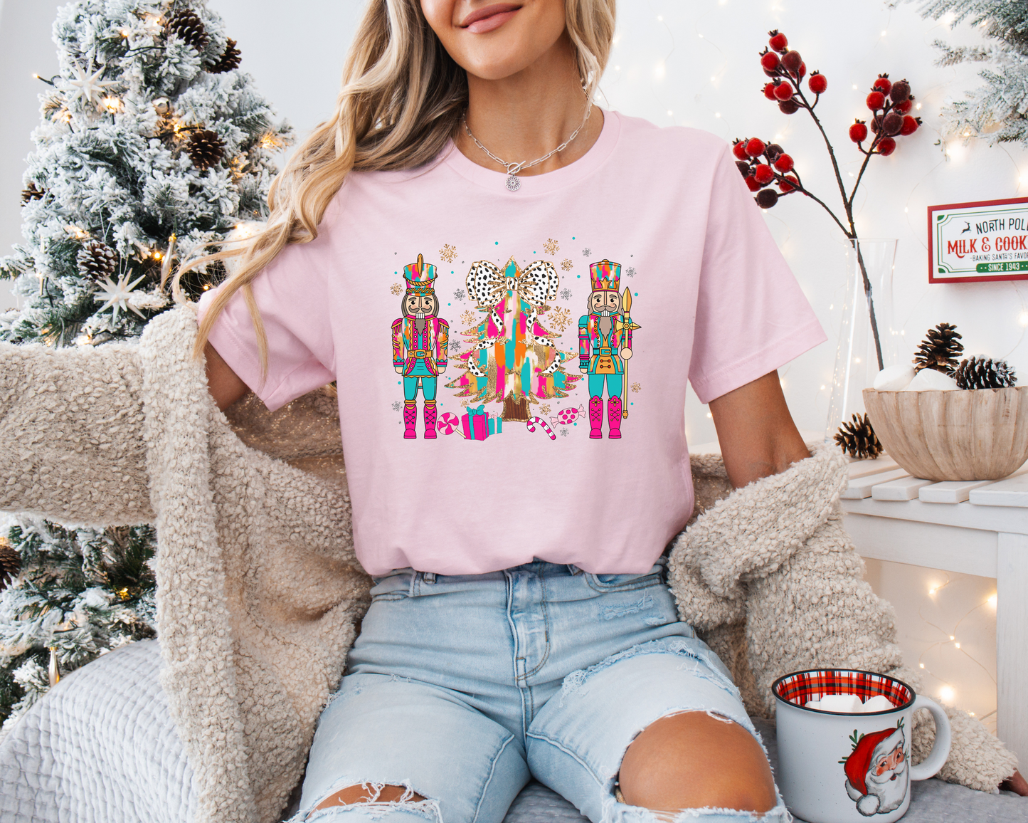 Pink Christmas Tshirt