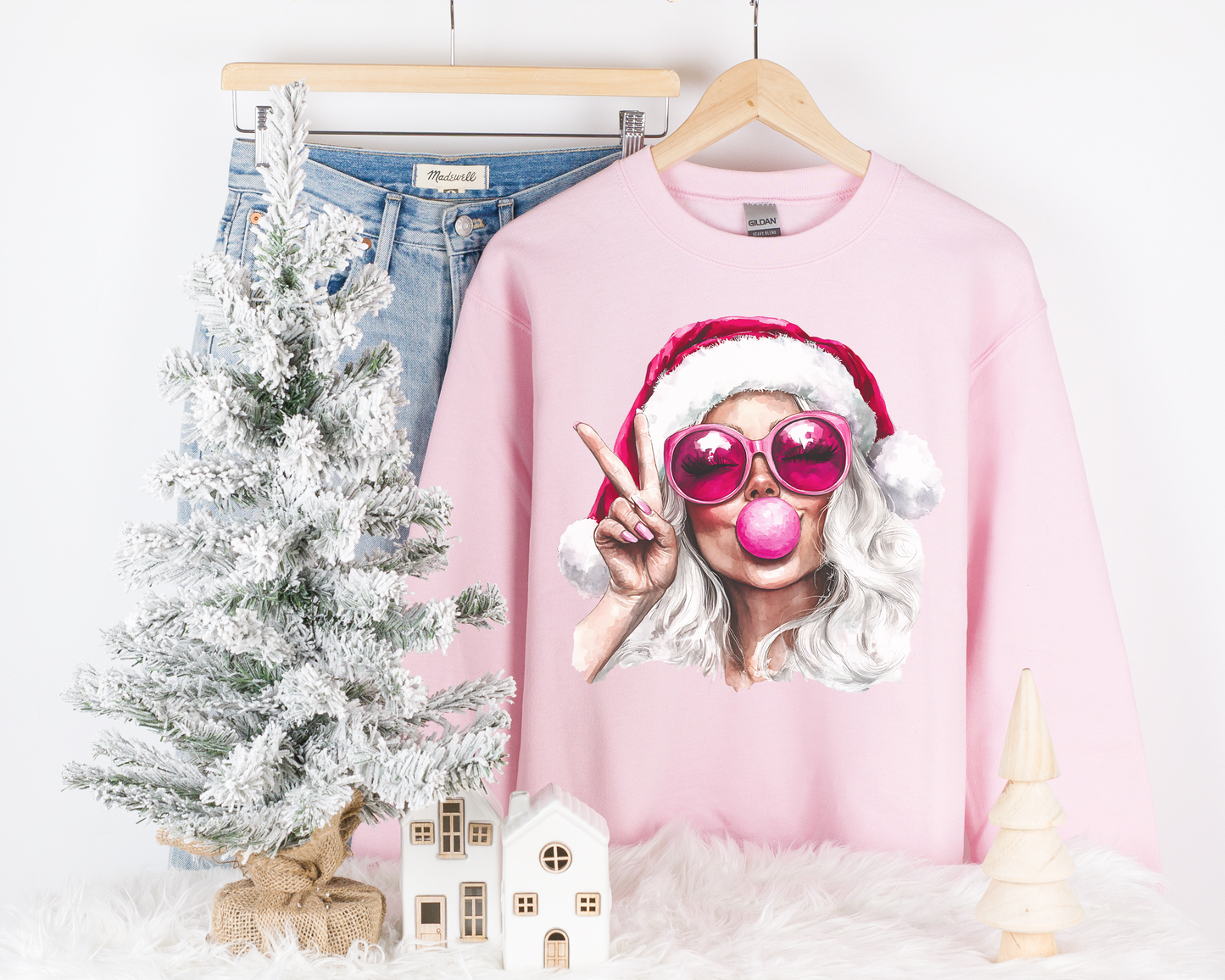 Pink Christmas Sweatshirt