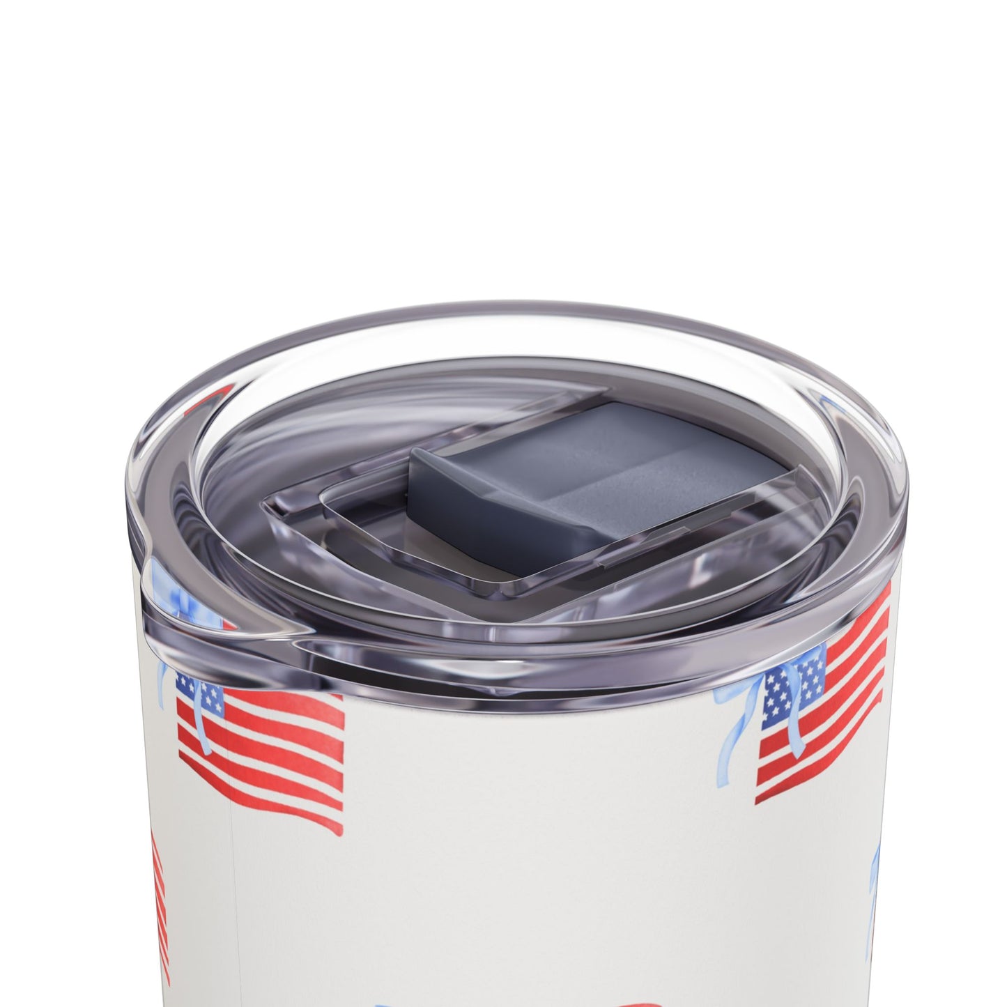 All-American Pride Skinny Tumbler with screw-on slide