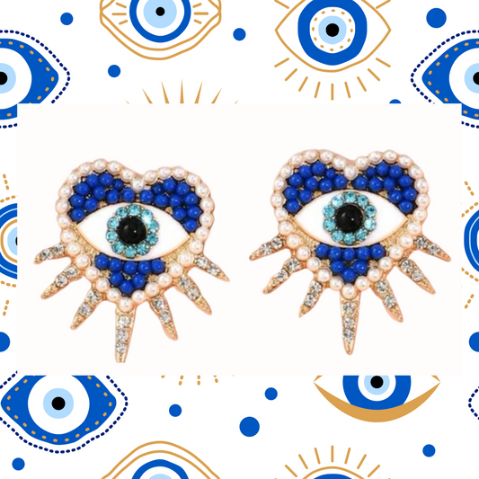 Enchanted Blue Evil Eye Earrings