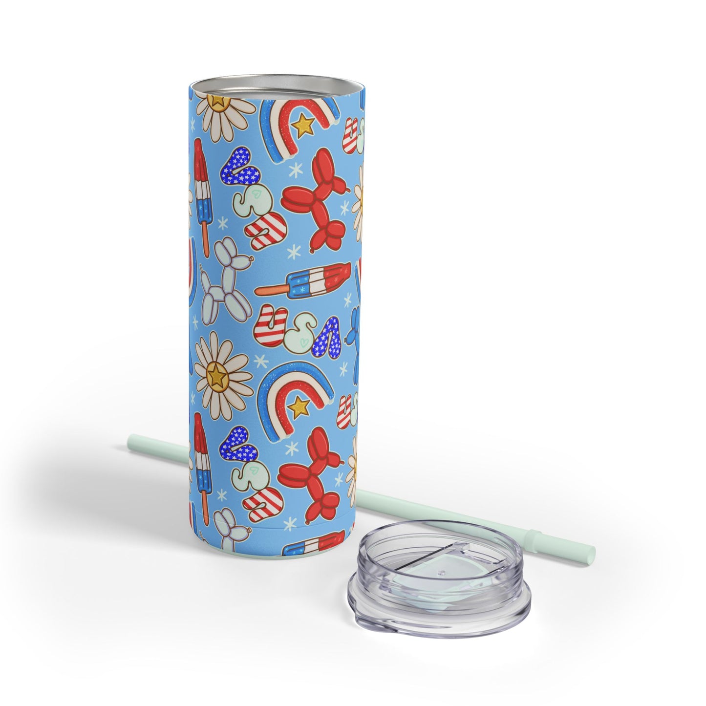 Sunny Celebrations Skinny Tumbler with screw-on slide