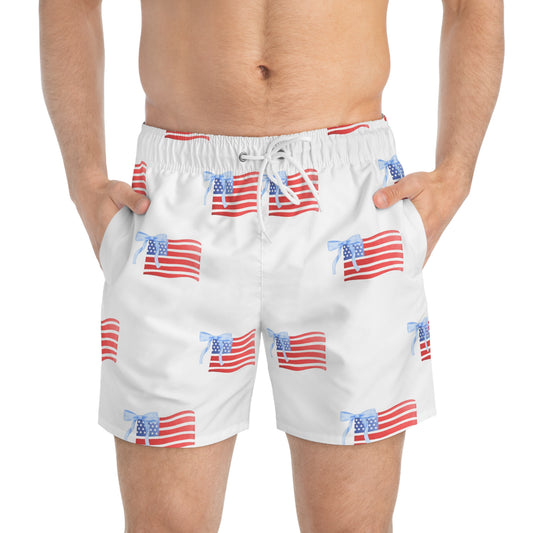 All-American Pride Swim Trunks