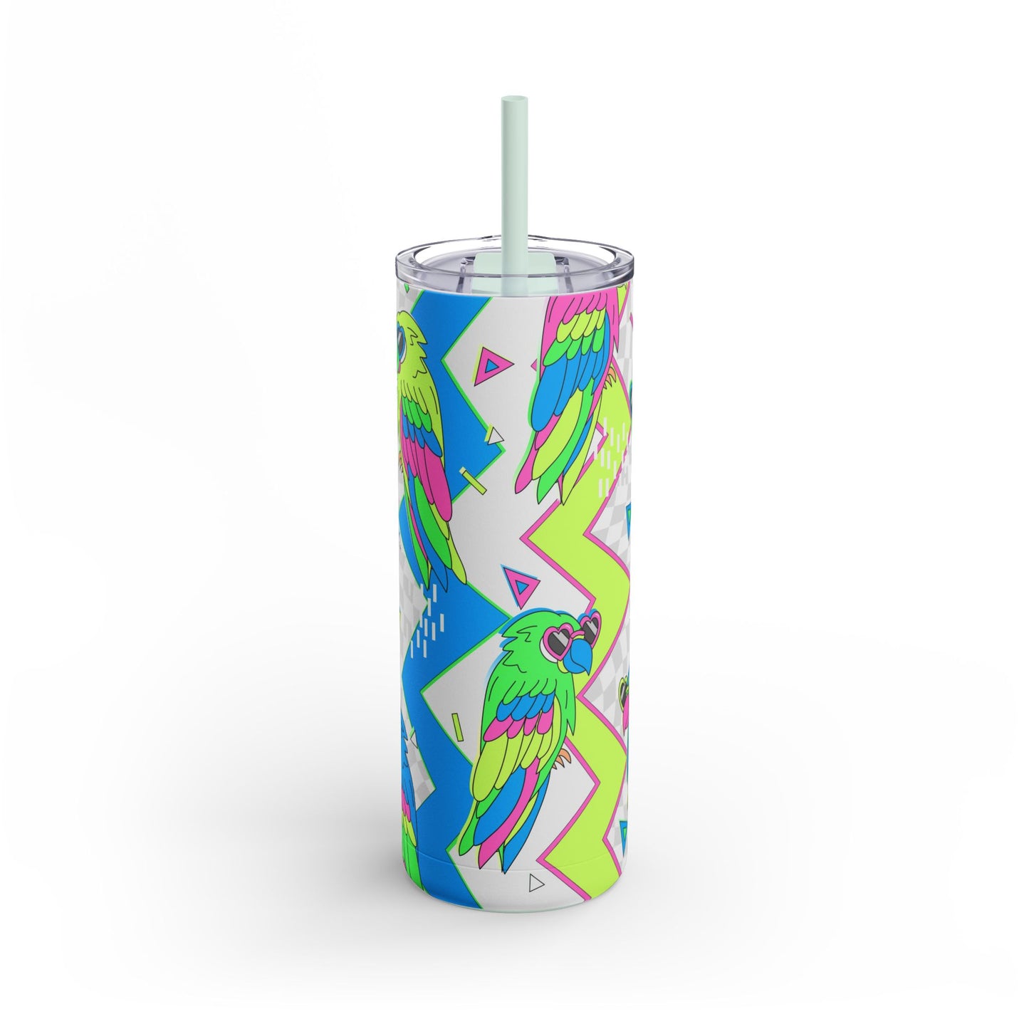 Funky Feminine Skinny Tumbler with screw-on slide