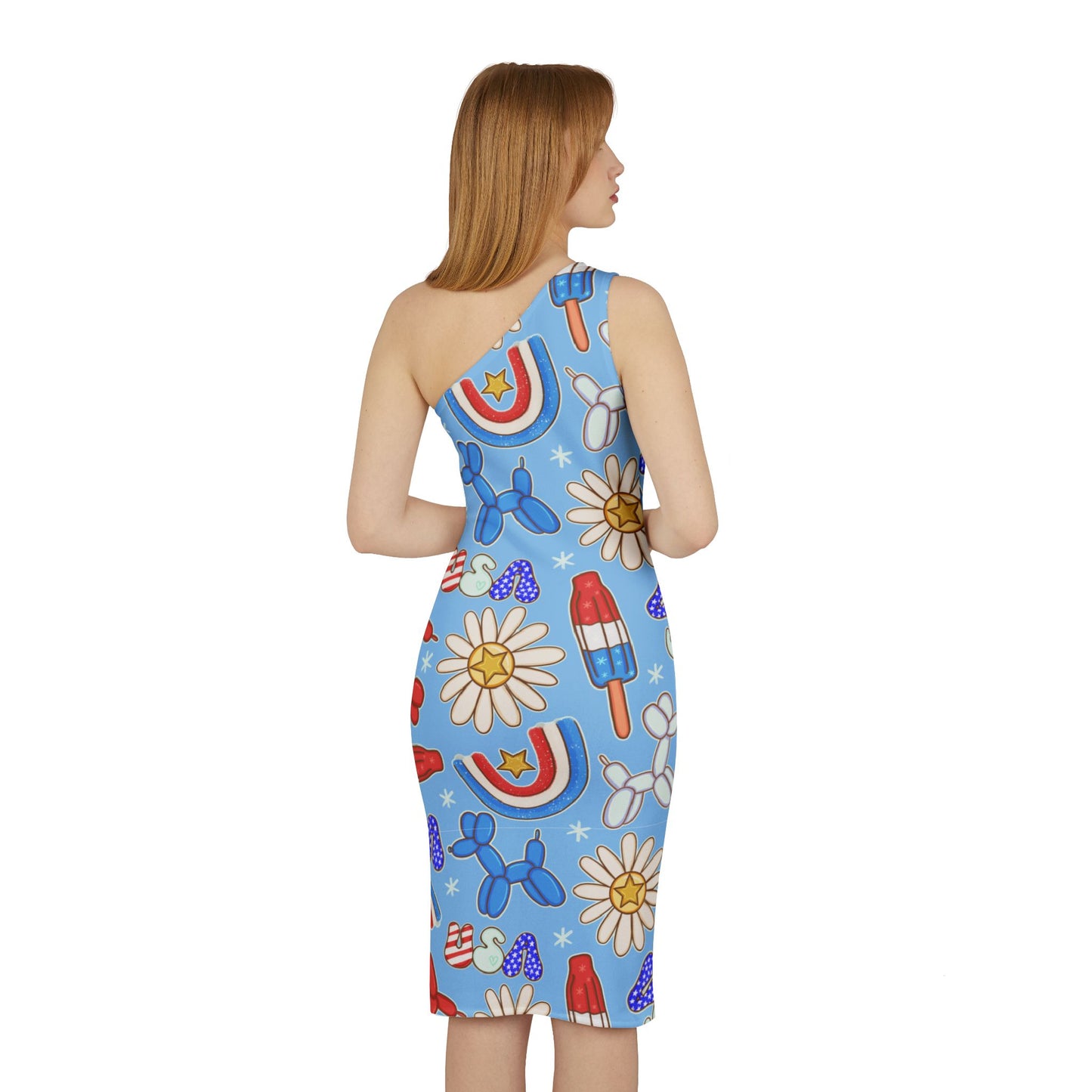 Sunny Celebrations One Shoulder Dress