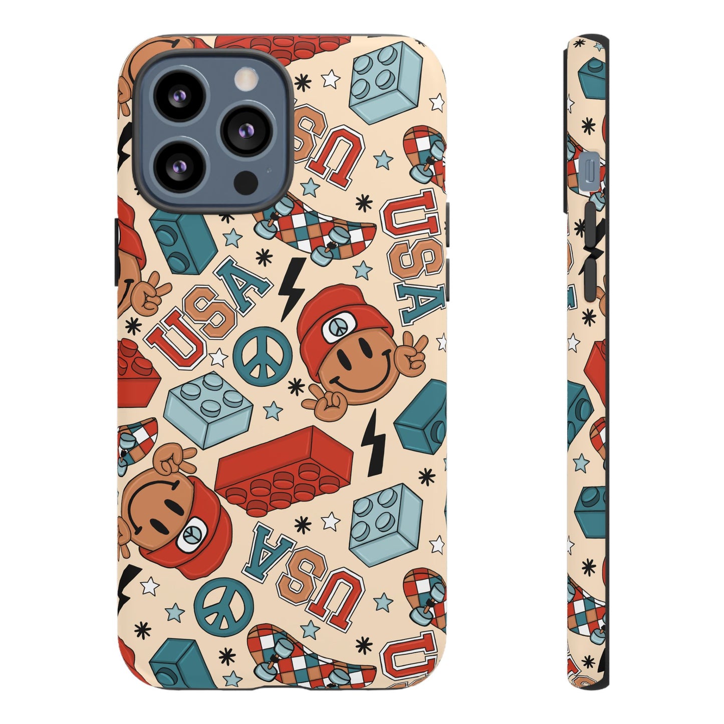 Smiles & Stripes iPhone Case