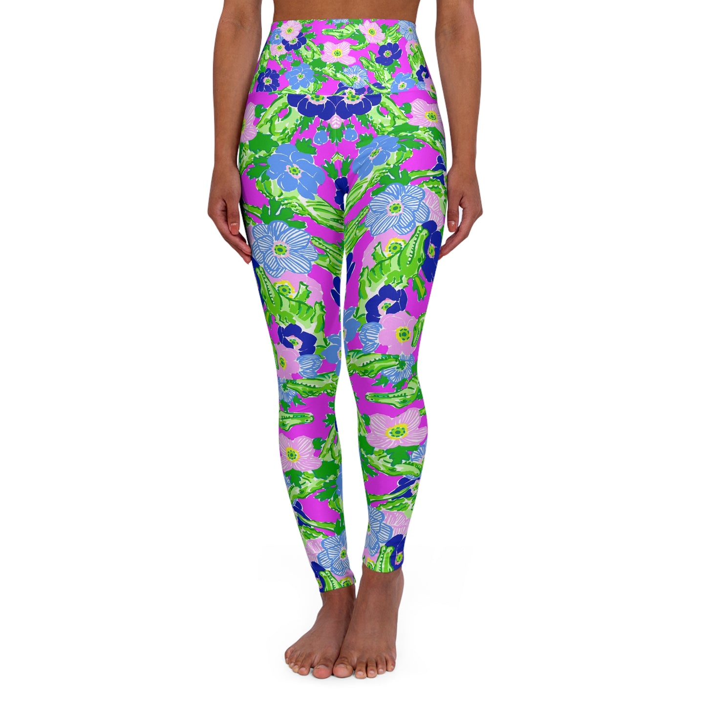 Gator Groove High Waisted Yoga Leggings
