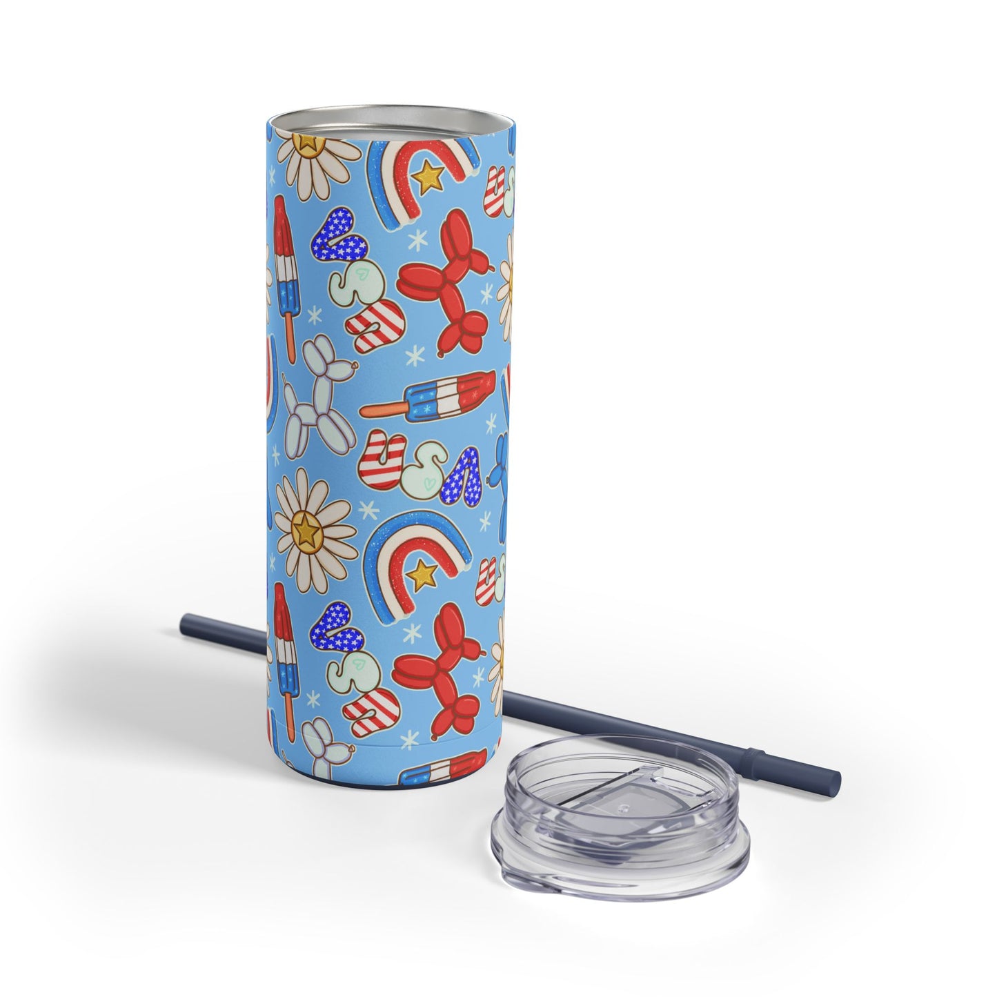 Sunny Celebrations Skinny Tumbler with screw-on slide