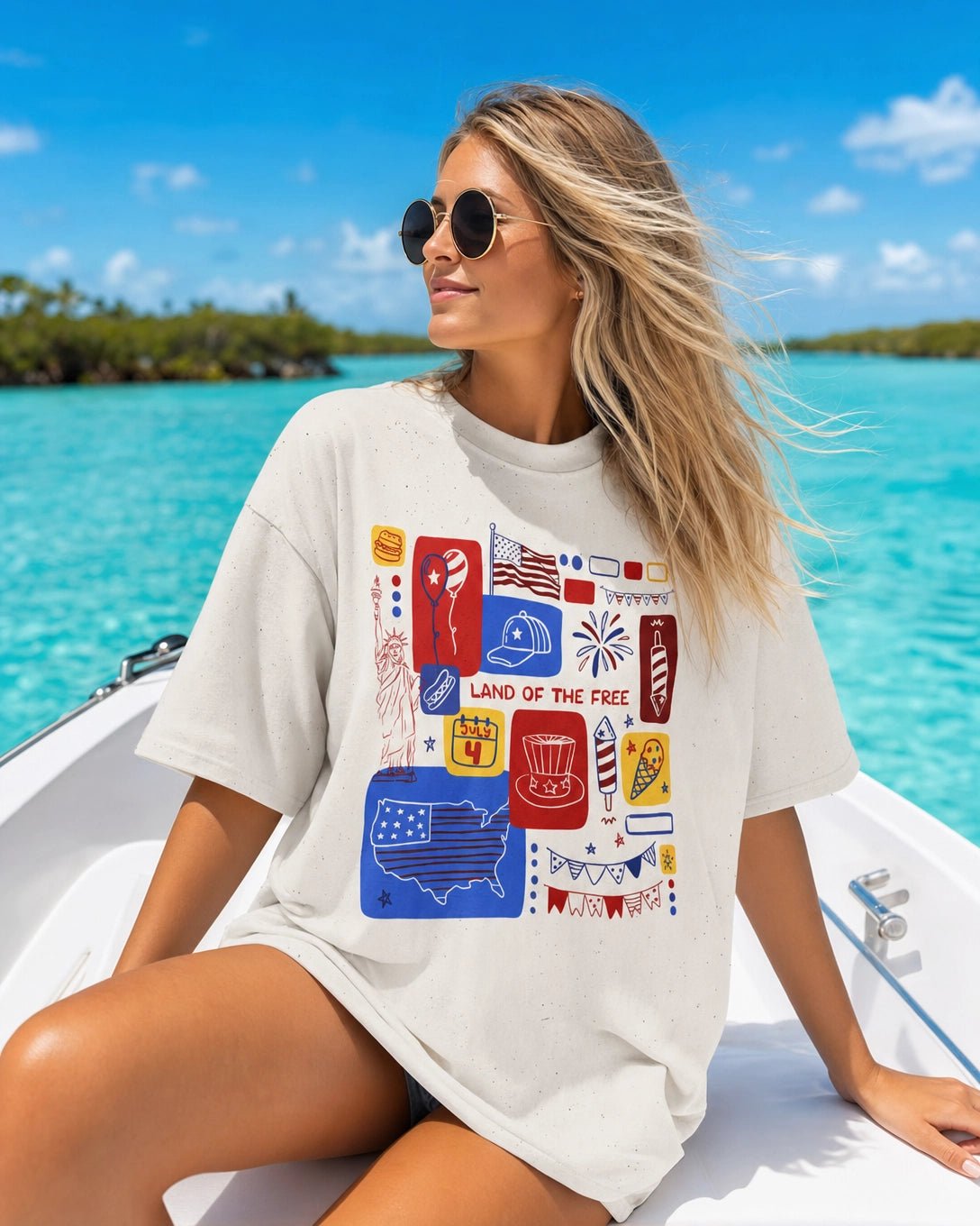 4th of July Patriotic T-Shirt – RELLE Fashion & Lifestyle – Product Image