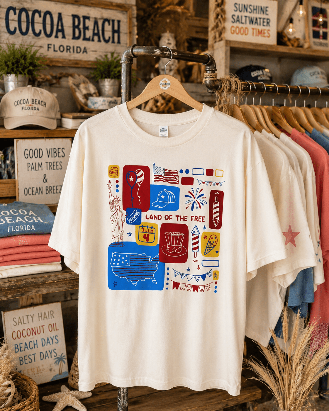 4th of July Patriotic T-Shirt – RELLE Fashion & Lifestyle – Product Image