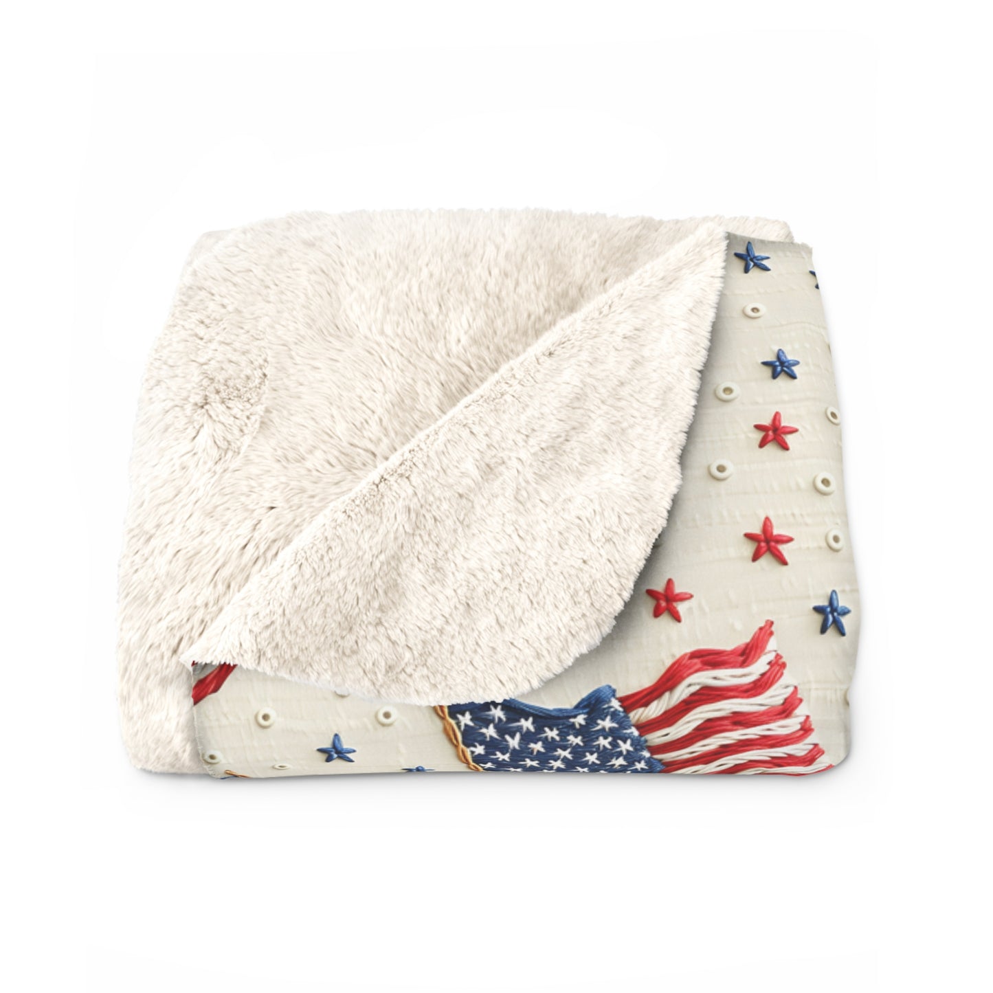 Flag of Freedom Sherpa Fleece Blanket