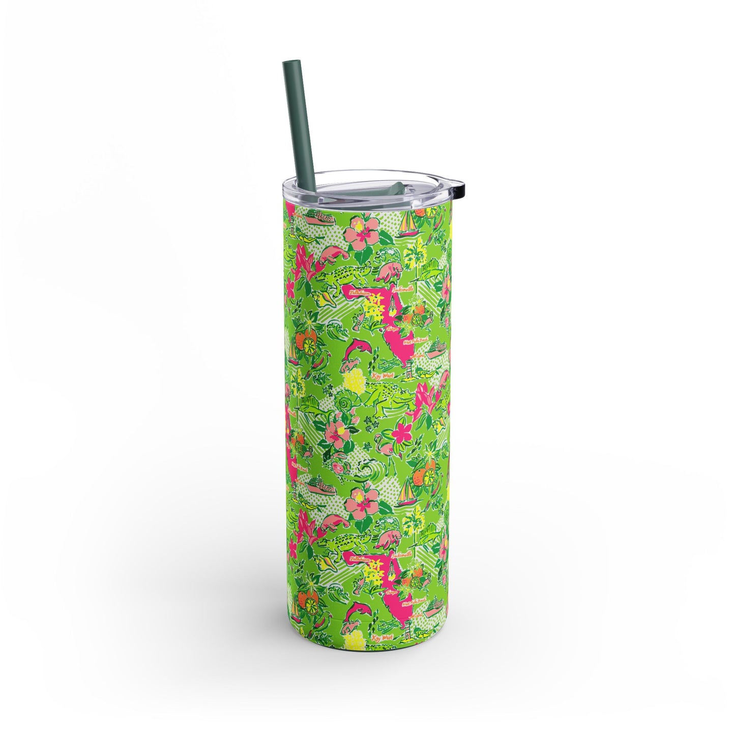 Sunshine State Skinny Tumbler with screw-on slide
