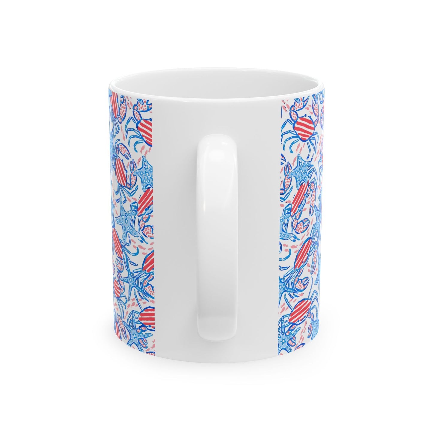 Patriotic Crab & Seashell Mug