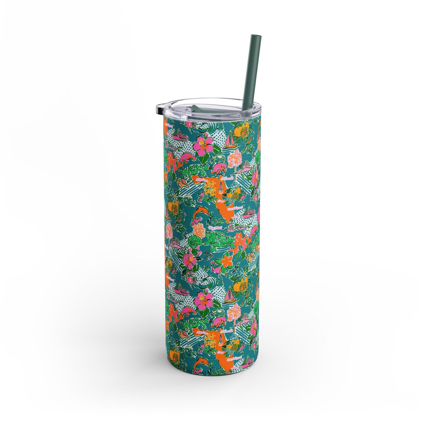 Sunshine State Skinny Tumbler with screw-on slide
