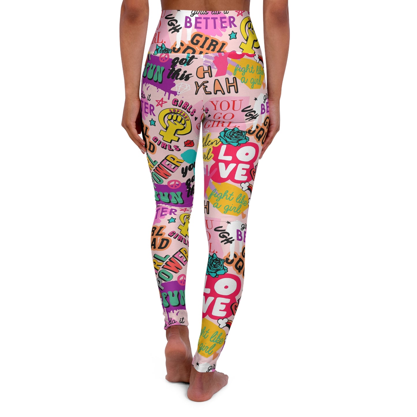 Girl Squad High Waisted Yoga Leggings