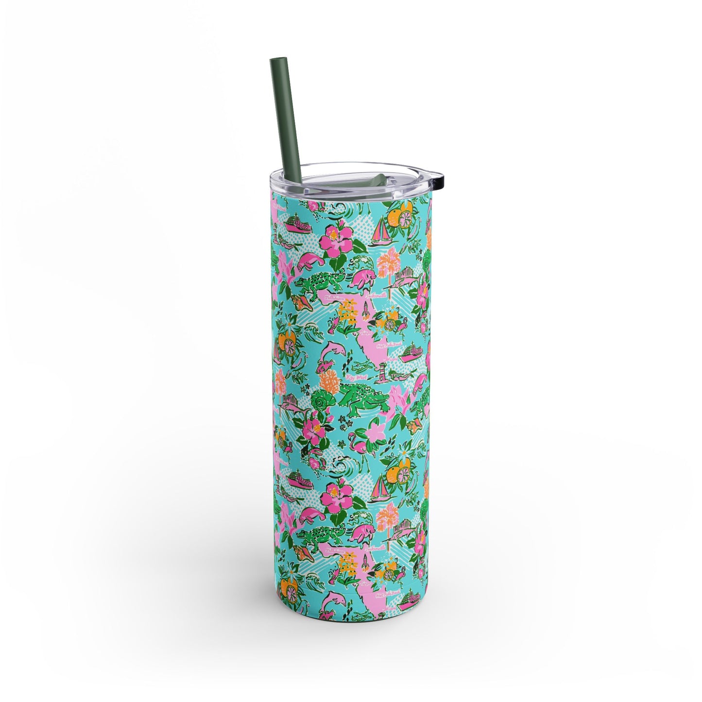 Sunshine State Skinny Tumbler with screw-on slide