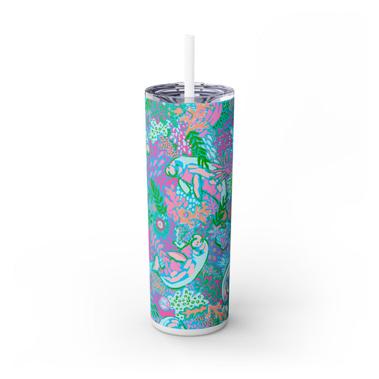 Manatee Paradise Skinny Tumbler