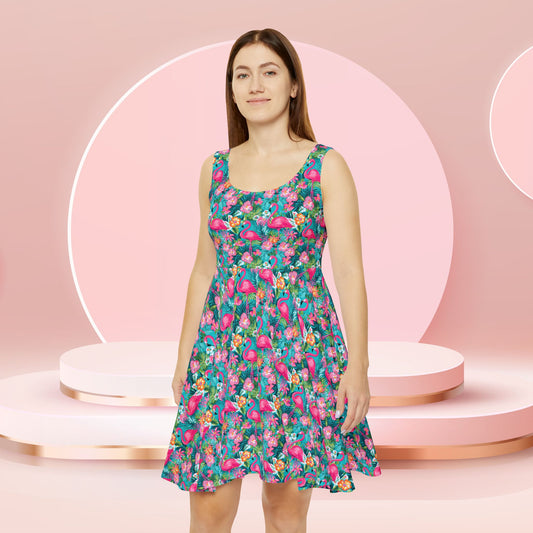 Pink Paradise Skater Dress
