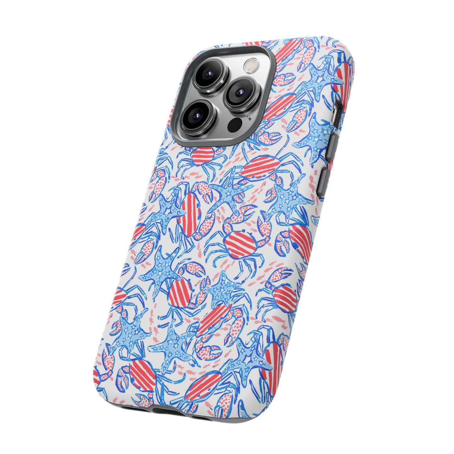 Patriotic Crab & Seashell iPhone Case