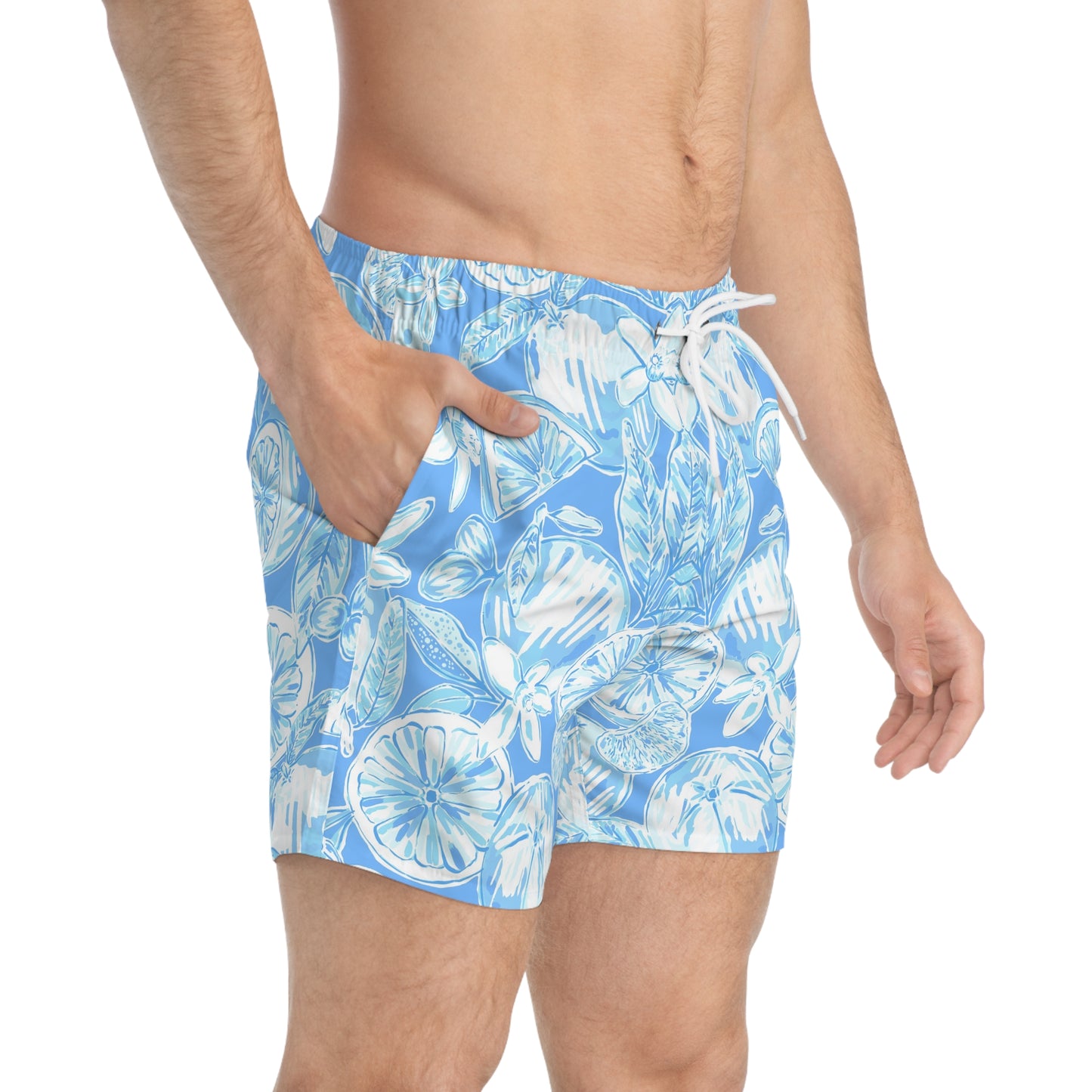 White Orchard Swim Trunks