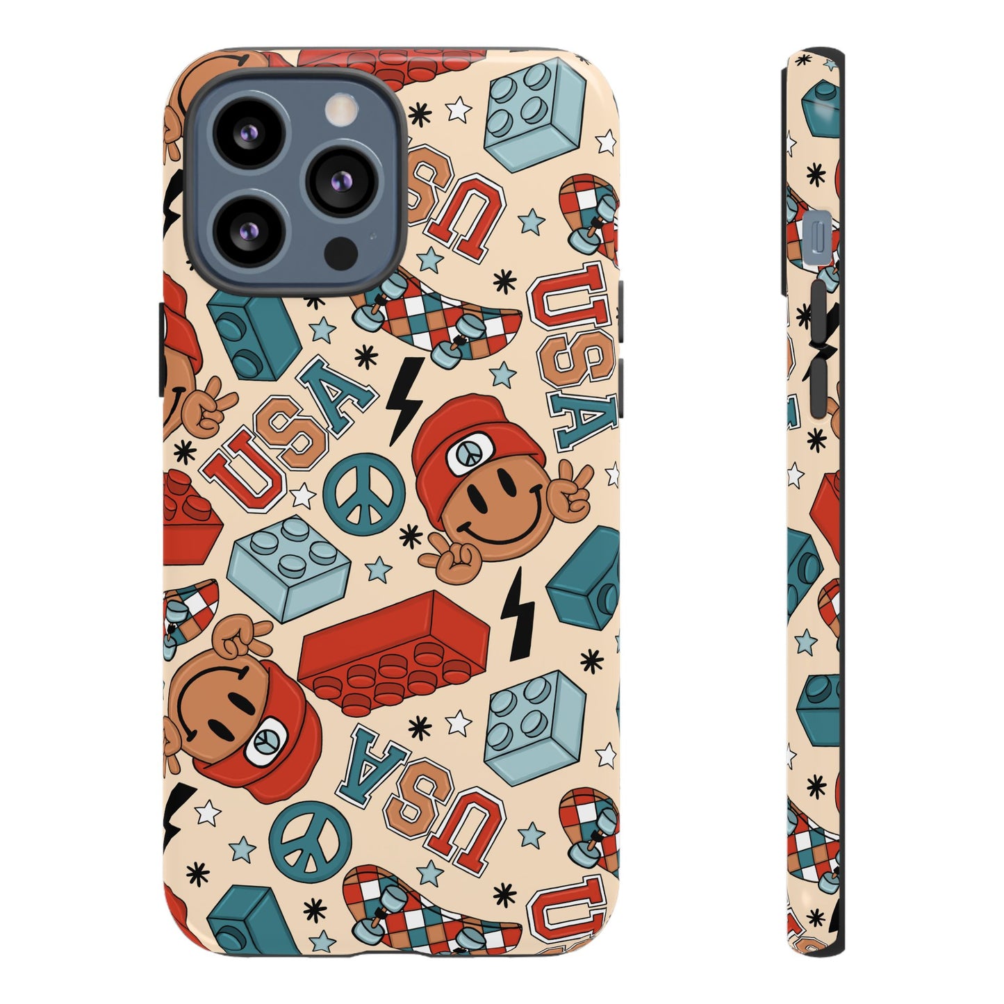 Smiles & Stripes iPhone Case