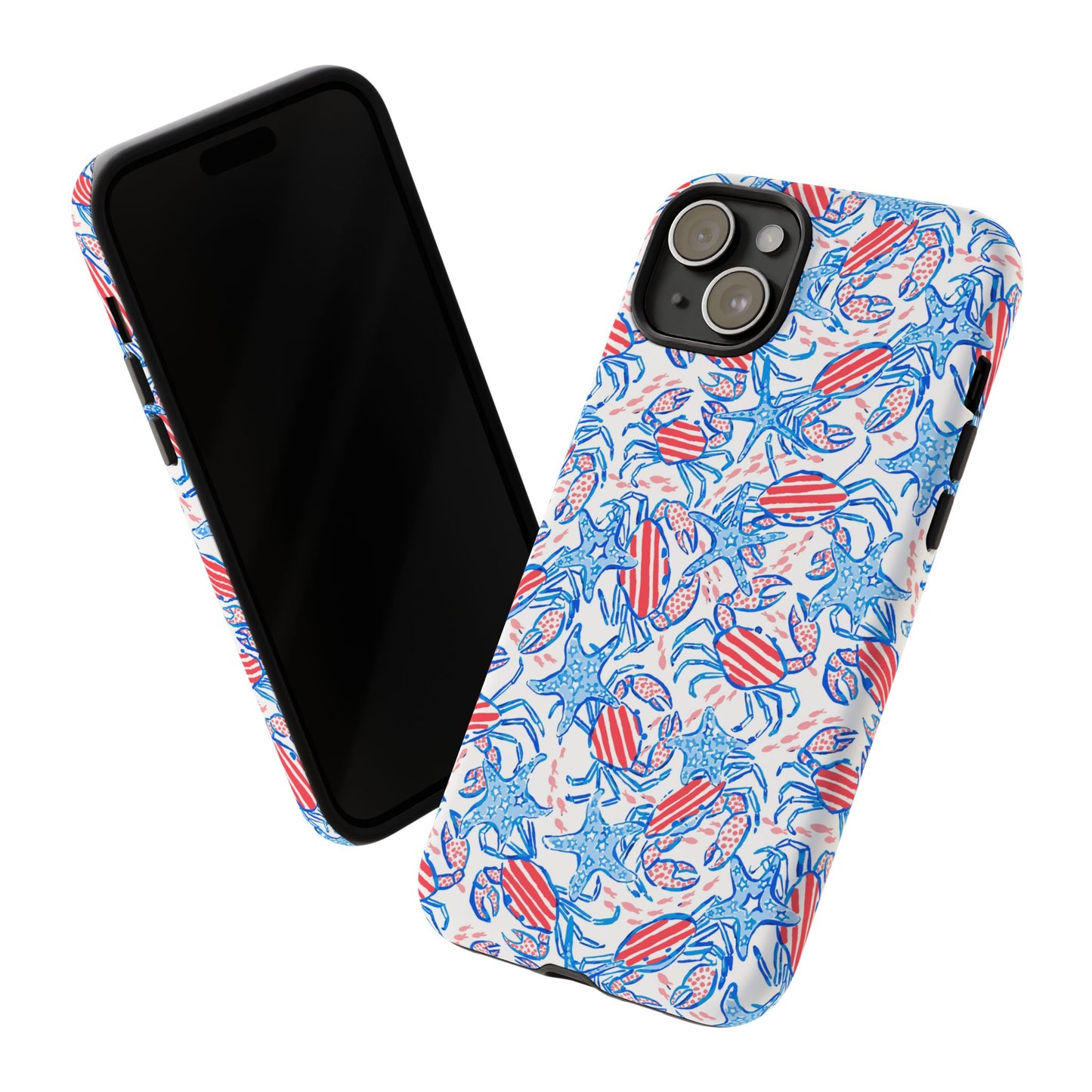 Patriotic Crab & Seashell iPhone Case